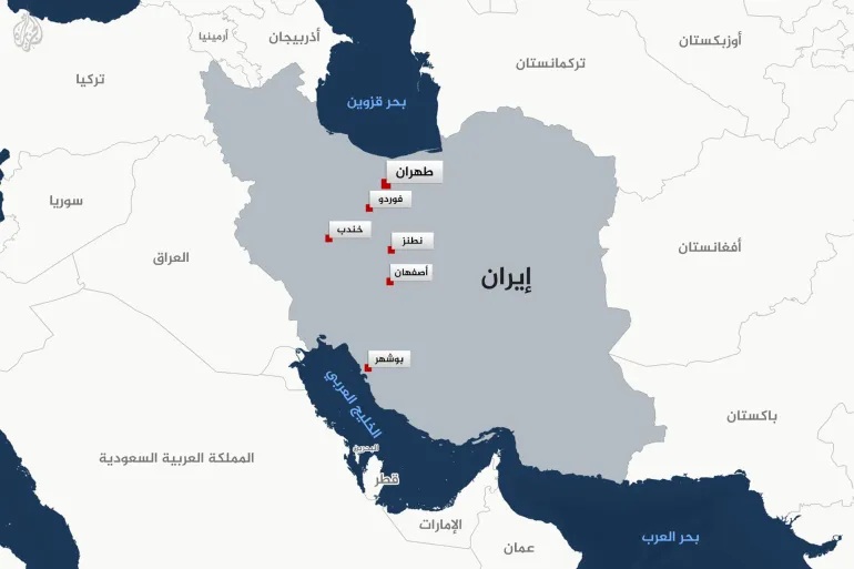 خريطة المفاعالت النووية