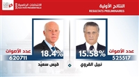 رئاسية تونس.. قيس سعيد ونبيل القروي إلى جولة الإعادة