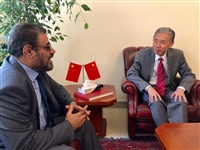نائب رئيس البرلمان يلتقي السفير الصيني ويبحث معه مستجدات الاوضاع