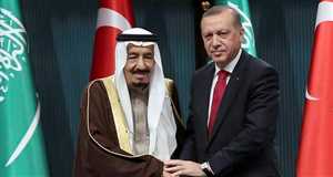 أردوغان والعاهل السعودي يبحثان العلاقات الثنائية