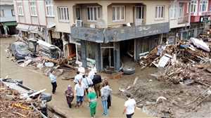 ارتفاع حصيلة ضحايا الفيضانات في تركيا إلى 31 شخصًا وأردوغان يتعهد بإعادة الإعمار