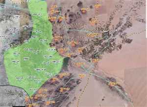 شاهد على الخريطة.. المديريات الخاضعة لسيطرة الحوثي والأخرى الخاضعة للشرعية في مارب