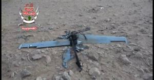 اسقاط طائرة حوثية مفخخة في سماء مديرية حريب (فيديو)