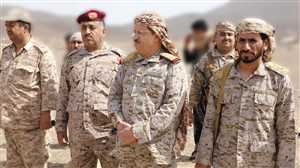 وزير الدفاع يستقبل كتائب جديدة من محور أبين التحقت للقتال ضد مليشيا الحوثي في مارب