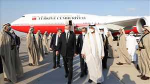 في أول زيارة منذ تسع سنوات.. الرئيس التركي يصل إلى الإمارات