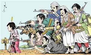 مصادر تكشف اجبار مليشيا الحوثي عشرات الأطفال على حمل السلاح والتخندق في خطوط التماس جنوبي الحديدة