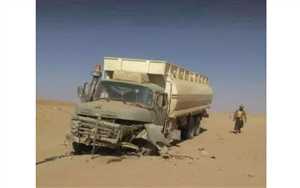 إصابة سائق ناقلة بانفجار لغم زرعته مليشيات الحوثي في محافظة الجوف