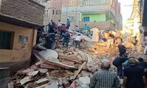 مقتل ستة اشخاص من أسرة واحدة في انهيار مبنى سكني قديم بالقاهرة