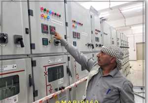 Marib’de benzin istasyonu için 63 megabayt elektrik enerjisi hizmete açıldı