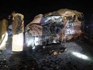 مقتل11 شخصا من عائلة  "عبد الكريم الحوثي" منتحل صفة وزير الداخلية بصنعاء نتيجة حادث مروري