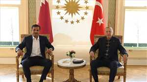 الرئيس التركي يستقبل امير قطر في مدينة إسطنبول