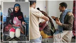 إصابة امرأة مسنة برصاص قناص حوثي في تعز