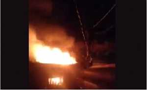 Yemen’in Taiz kenti güneyinde elektrik santralinde büyük çapta yangın