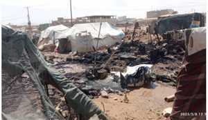 Marib’teki kamplarda çıkan yangınlarda bu yıl yerinden edilmiş 24 kişi öldü ve yaralandı