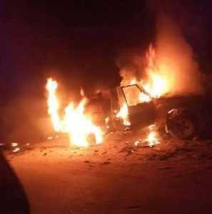 انفجار عبوة ناسفة بطقم عسكري شرق محافظة مارب