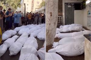 غزة.. دفن عشرات الشهداء في "قبر جماعي" بمستشفى الشفاء