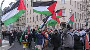 برلين.. خروج الآلاف منددين بالهجمات الإسرائيلية على غزة