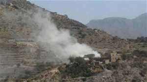 الحوثيون يستهدفون مناطق سكنية في الضالع بصواريخ الكاتيوشا