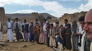 مواطنون يتظاهرون في معقل زعيم المليشيات الحوثية بمحافظة صعدة