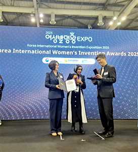 يُبهر لجان التقييم في كوريا… وتحكيم علمي دولي يمنحه التميز بالذهب ووسام IFIA