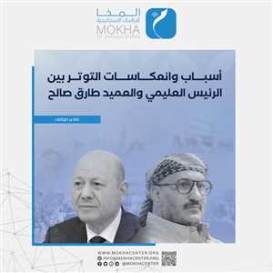 ورقة تحليلية تكشف اسباب وانعكاسات تصاعد التوتر بين العليمي وطارق صالح