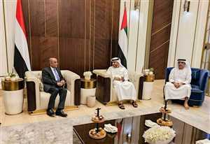 رئيس الوزراء سالم بن بريك يصل الى العاصمة الإماراتية ابوظبي
