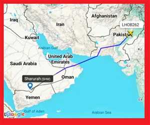 ماذا يحدث على الحدود السعودية اليمنية ؟ رحلات شحن عسكرية قطرية من باكستان إلى شرورة تكشف تحركات لوجستية قرب الحدود اليمنية