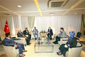 البكري ونظيره التركي يبحثان تعزيز التعاون الشبابي والرياضي وإعداد بروتوكول مشترك