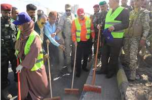 تعز تستعيد بريقها في أول يوم للمدير الجديد لصندوق النظافة.. إشادة واسعة وآمال بالاستمرار