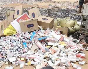 إتلاف كميات ضخمة من السلع الفاسدة والممنوعة في منفذ الوديعة.. إجراءات لحماية المستهلك والسوق