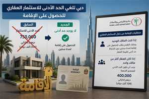 دبي تلغي الحد الأدنى للاستثمار العقاري للحصول على الإقامة