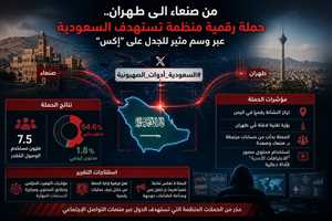 تقرير يرصد حملة رقمية منسقة ضد السعودية.. نشاط انطلق من صنعاء ووصل إلى طهران