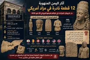 تاريخ اليمن يباع في المزاد ...قطع أثرية يمنية نادرة تظهر في مزاد أمريكي جديد وسط مطالبات بوقف بيعها (صورة)