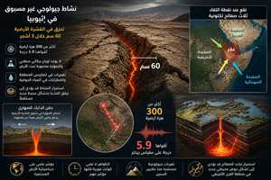 نشاط جيولوجي غير مسبوق في إثيوبيا يثير مخاوف العلماء من تشكل محيط جديد