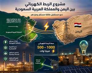 الخنبشي يعلن مشروع ربط كهربائي مع السعودية لإنهاء أزمة الطاقة في حضرموت