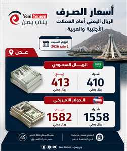 هل صحيح أنه طرأ تغيير اليوم على سعر صرف الريال السعودي والدولارفي مناطق الشرعية اليوم ؟