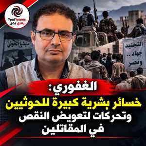 الغفوري: خسائر بشرية كبيرة للحوثيين وعزاء في كل القرى والحواري  وتحركات لتعويض النقص في المقاتلين