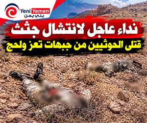 نداء عاجل لانتشال جثث قتلى الحوثيين من جبهات تعز ولحج
