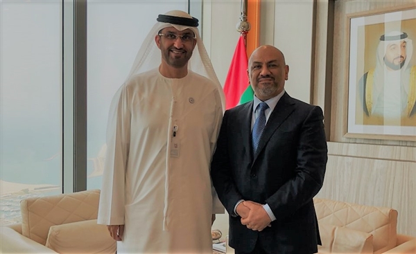 اليماني يبحث مع الإمارات سبل تعزيز العلاقات بين البلدين