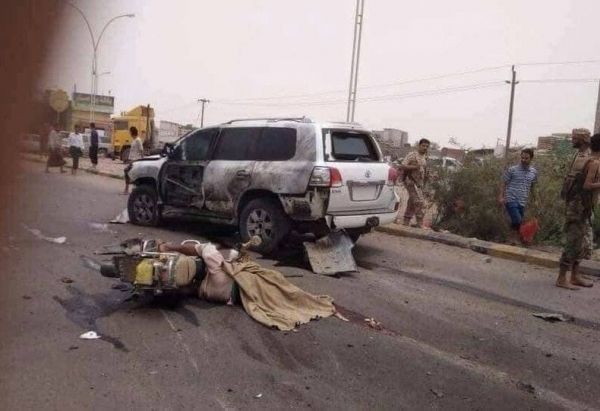 مقتل أربعة مدنيين وجرح آخرين إثر انفجار عبوة ناسفة في عدن