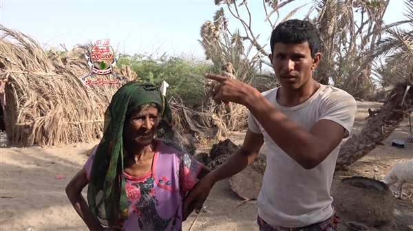 ميليشيات الحوثي تجبر امرأة مسنة على النزوح بعد تدمير منزلها في الحديدة