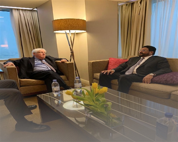 محافظ مأرب لـ"غريفيث":أي سلام لا يقوم على المرجعيات تعميق للصراع 