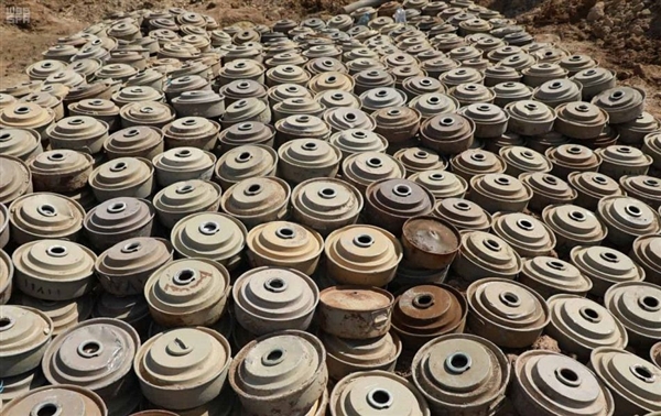 مسام ينتزع أكثر من أربعة ألف لغم وعبوة ناسفة خلال أسبوع