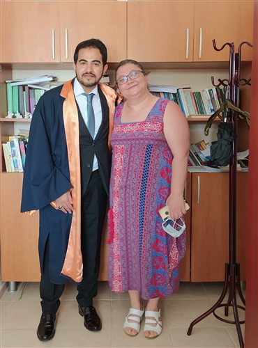 الماجستير في الإعلام للصحفي اليمني صدام النظيف من جامعة مرسين التركية