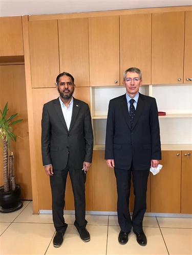 رئيس الجالية اليمنية بتركيا يلتقي مدير عام قسم الشرق الأوسط في وزارة الخارجية التركية