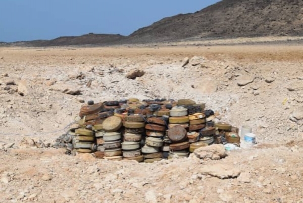 نزع 1391 لغم حوثي خلال الأسبوع الثاني من نوفمبر