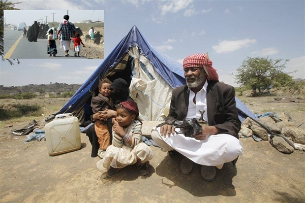 Yemen'deki çatışmalar binlerce aileyi evinden etti