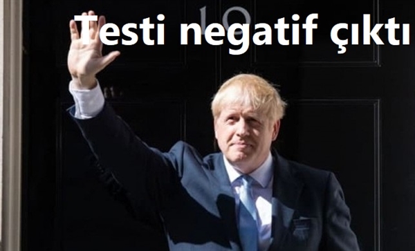 İngiltere Başbakanı Johnson'un testi negatif çıktı