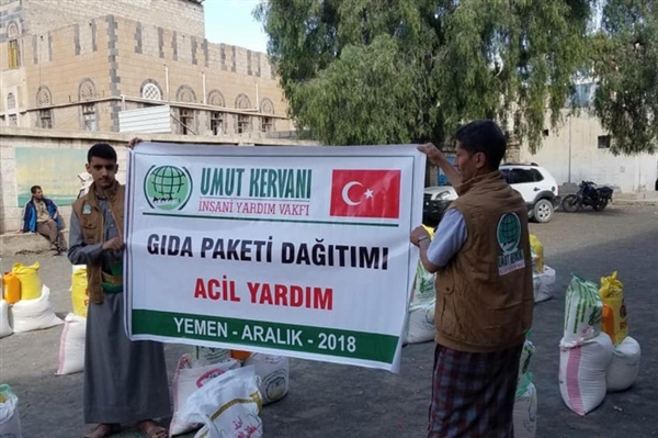 Türkiye’nin Yemen’e insani yardımları sürüyor