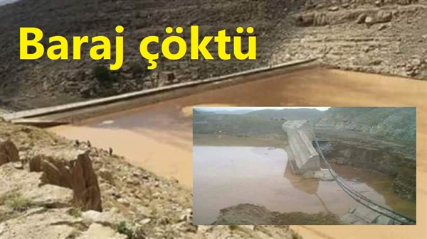 Aşırı yağışlar sebebiyle baraj çöktü